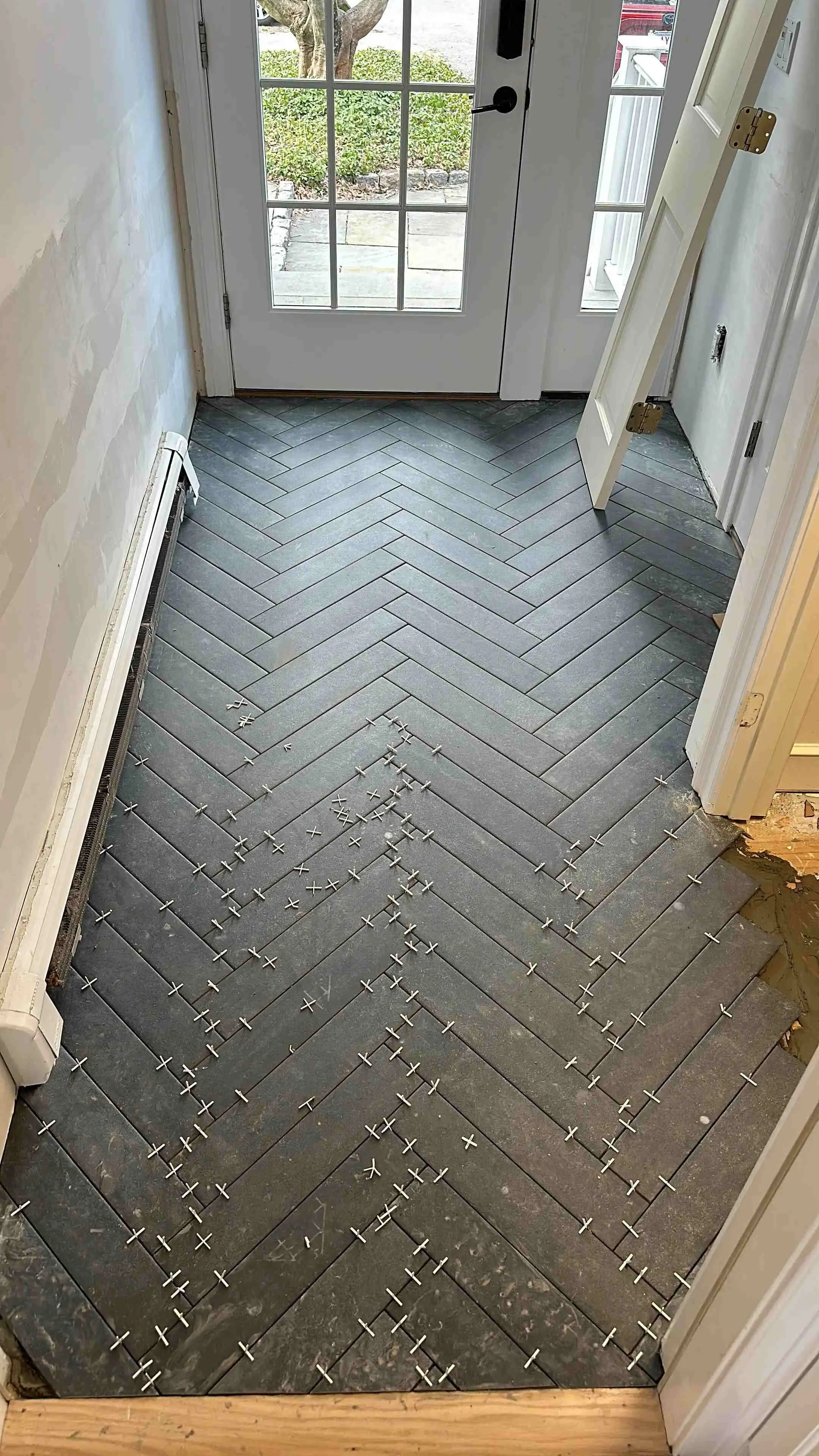 Chevron Slate Entryway