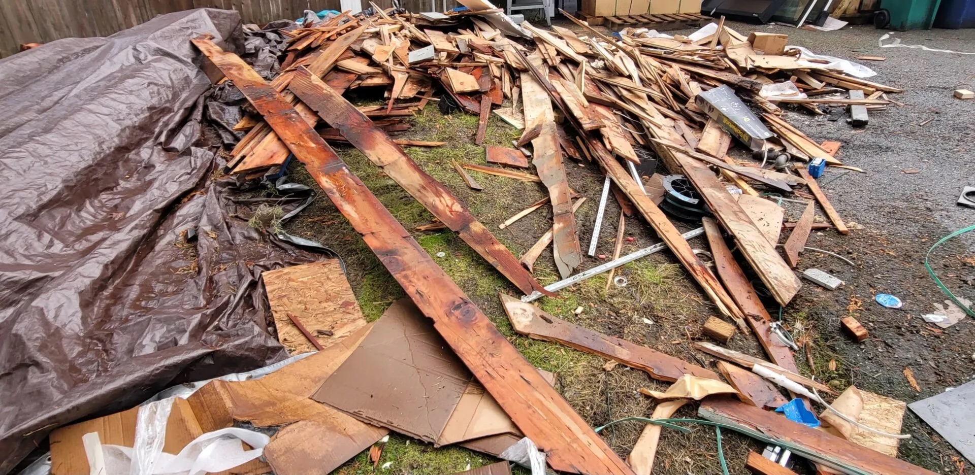 Dump Trailer for Demolition Debris