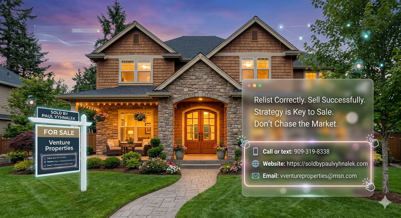 Luxury home with a for-sale sign and relisting strategy message, promoting expert guidance to relist correctly, price strategically, and sell successfully in today’s market. Luxury home with a for-sale sign and relisting strategy message, promoting expert guidance to relist correctly, price strategically, and sell successfully in today’s market.