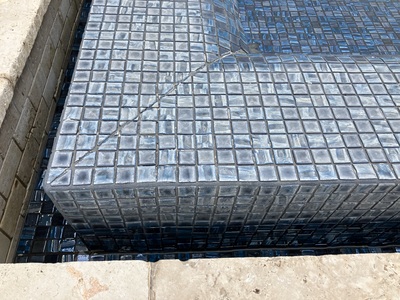 Pool Tile Calcium in New Braunfels