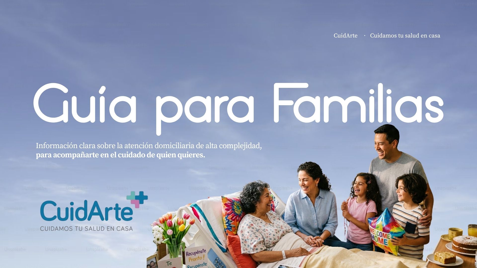 Portada de la Guía para Familias de CuidArte