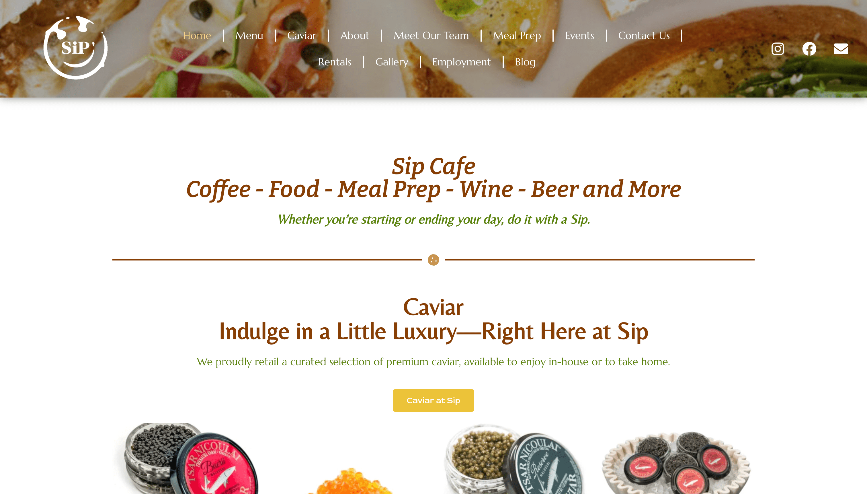Original website — before