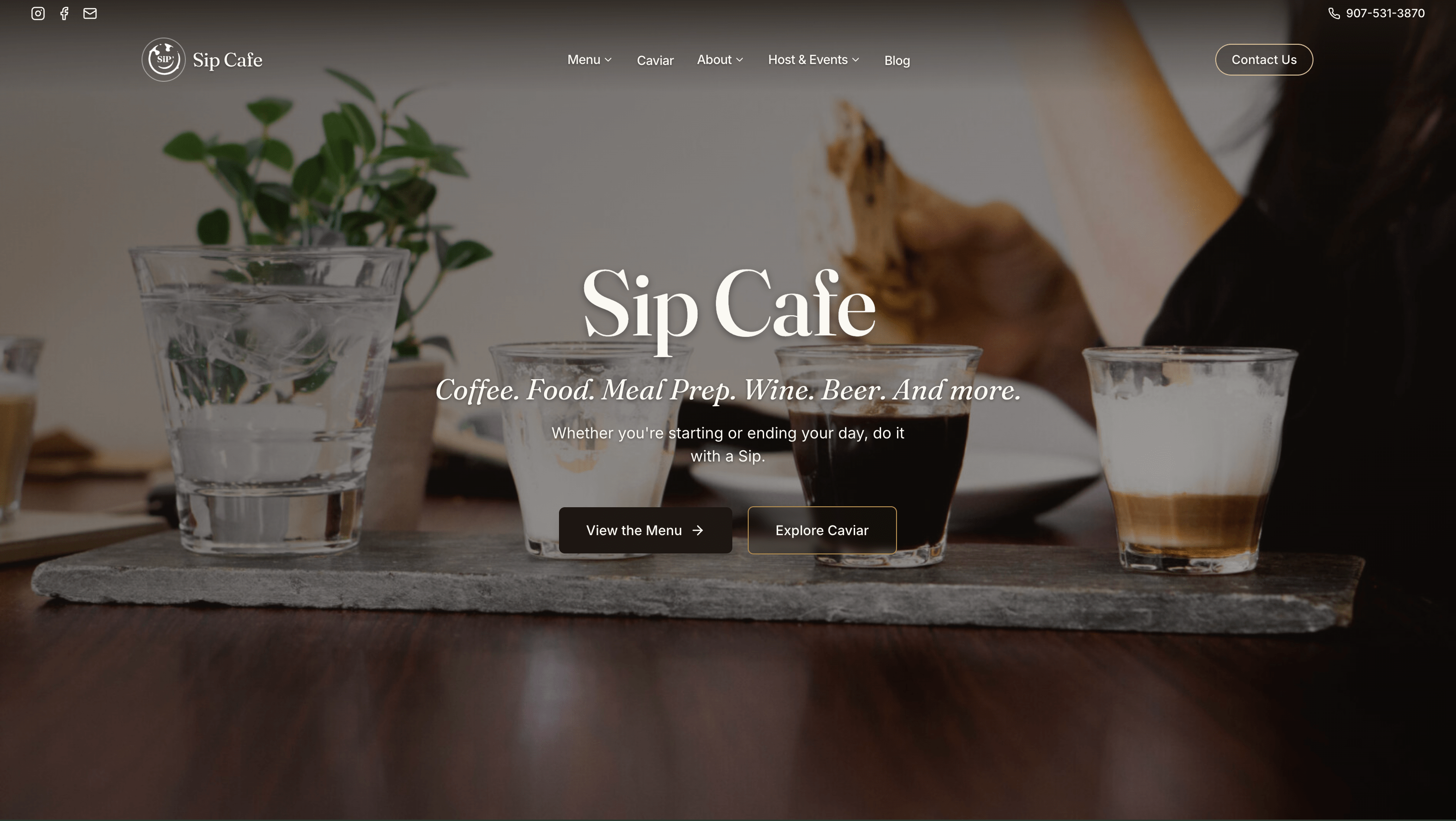 Redesigned website — after