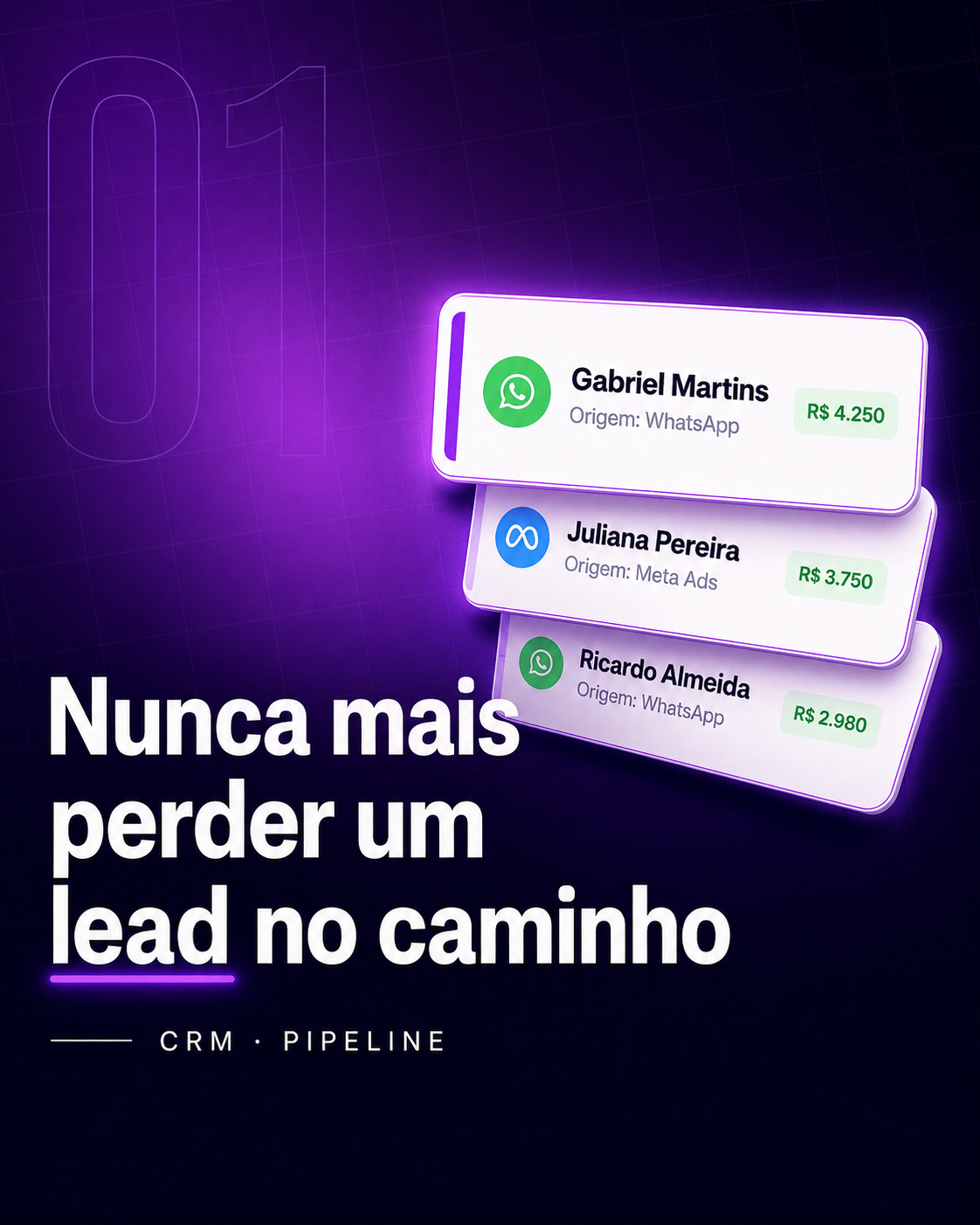 01 — CRM e Pipeline