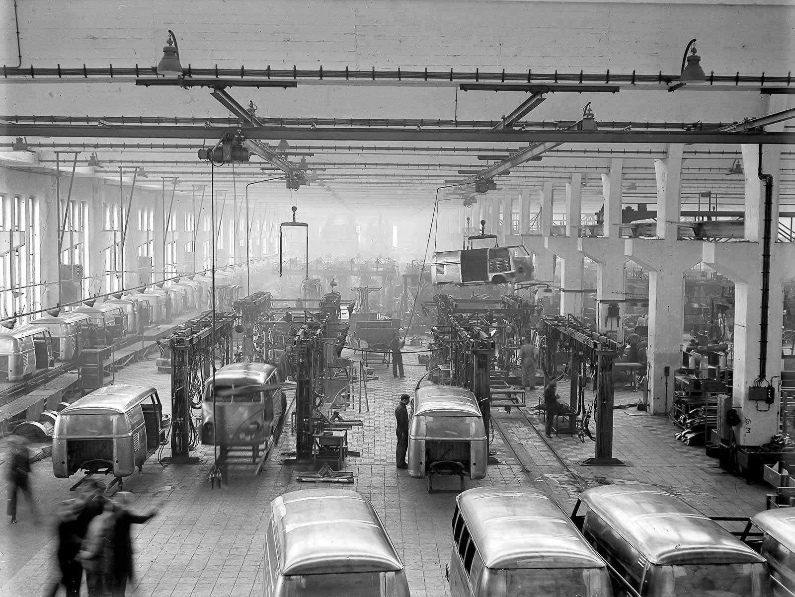 Chaîne de production historique de véhicules Volkswagen