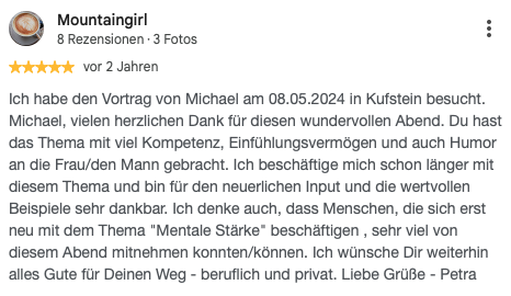 Google-Rezension von Mountaingirl