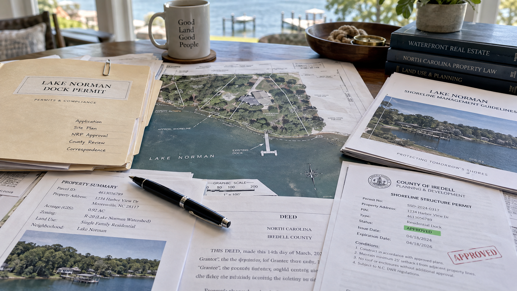 Lake Norman waterfront due diligence documents for a private dock and shoreline. Lake Norman waterfront due diligence documents for a private dock and shoreline.