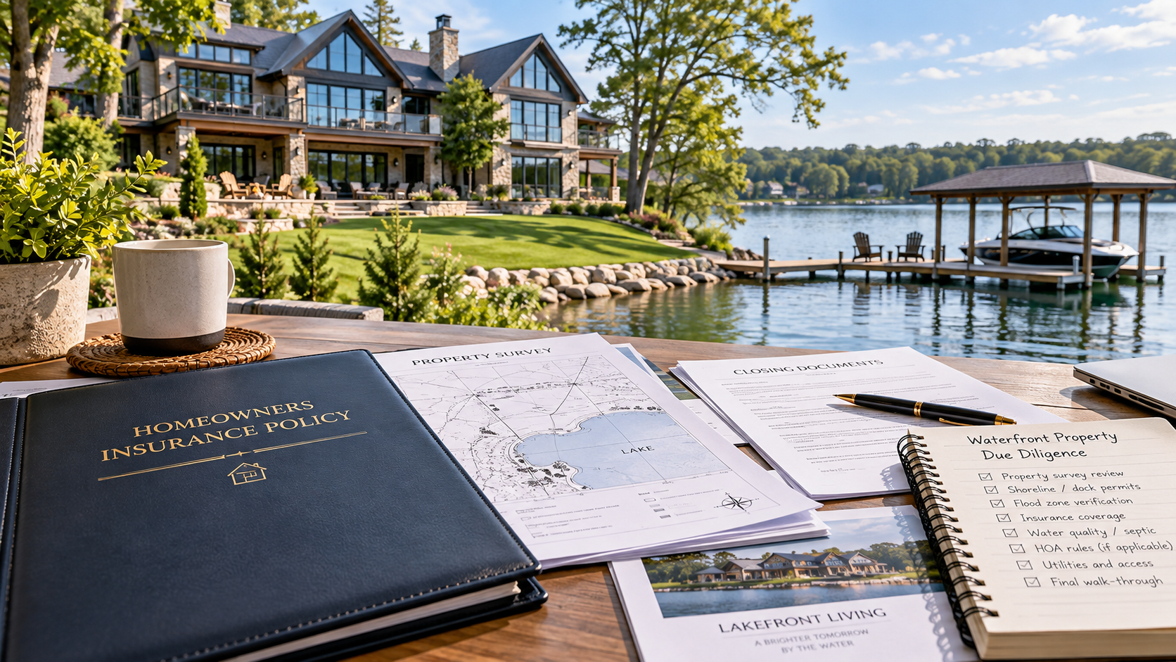 Insurance documents for a Lake Norman waterfront home purchase. Insurance documents for a Lake Norman waterfront home purchase.