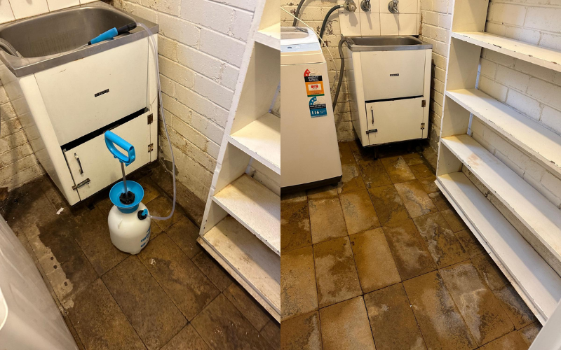 Shared Laundry Cleaned After Mould Treatment – Gladesville NSW Shared Laundry Cleaned After Mould Treatment – Gladesville NSW
