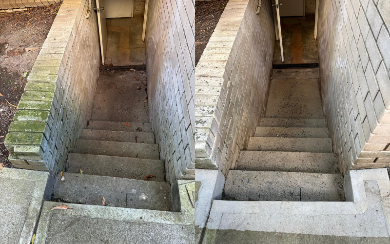 Stairwell Mould Cleaning Before and After – Gladesville NSW Stairwell Mould Cleaning Before and After – Gladesville NSW