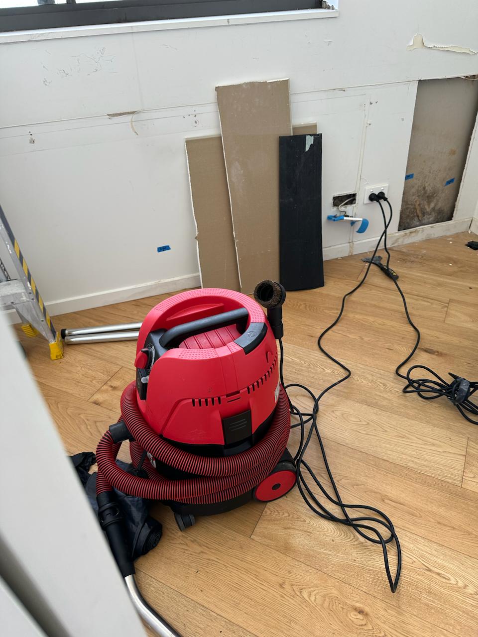 HEPA vacuum used during mould remediation