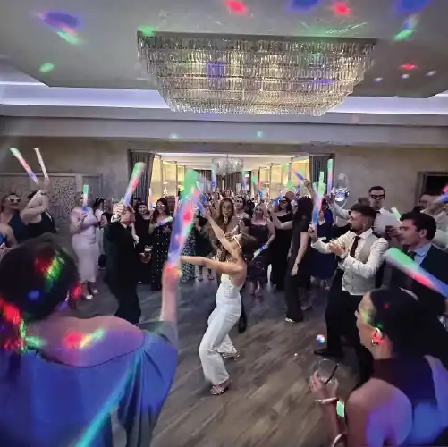 DJ and one live performer at a wedding