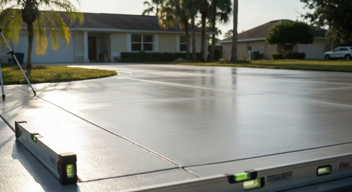 Driveway leveling service