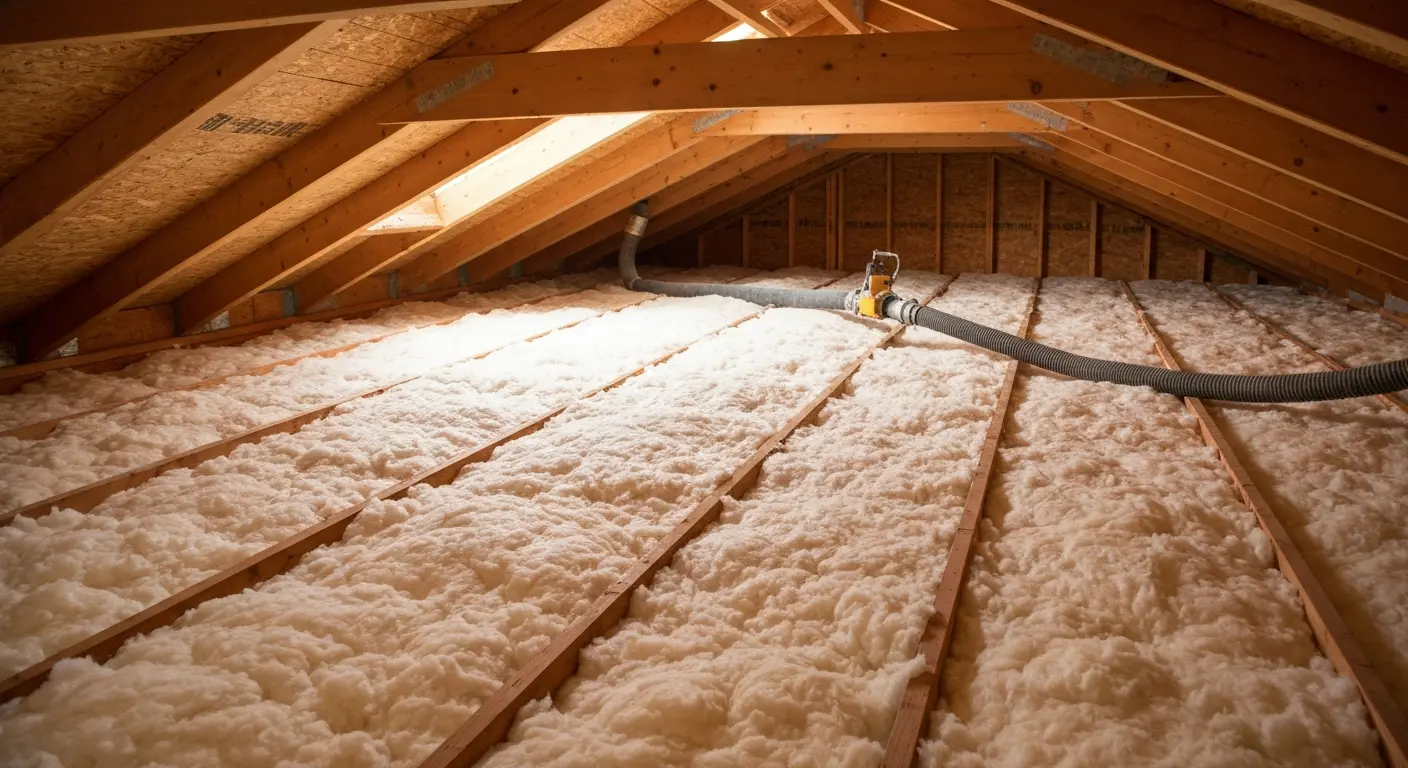 Blown-in insulation service