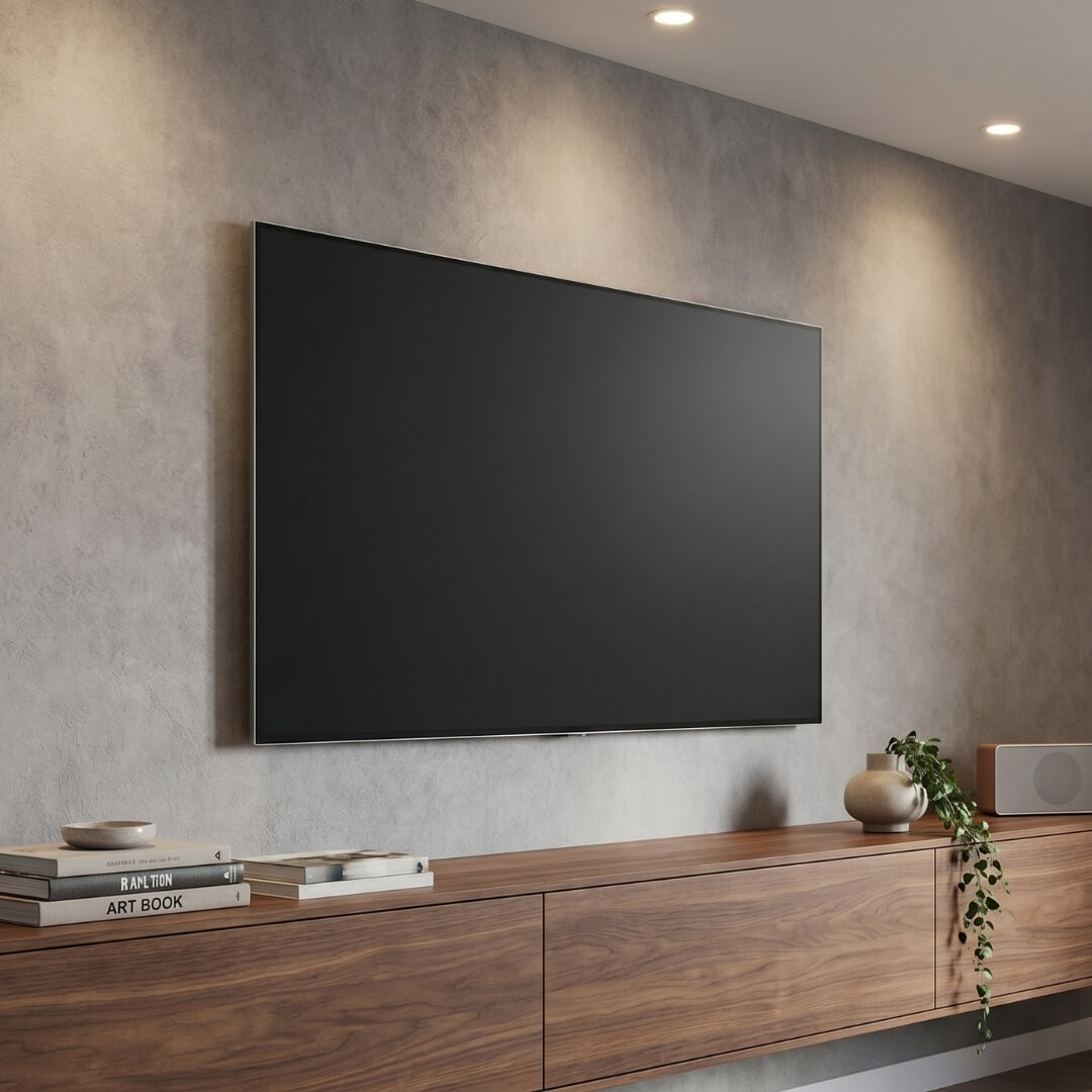 TV wall mount installation