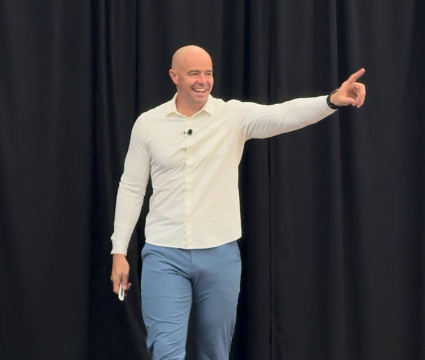 Dr. Cody Golman on stage