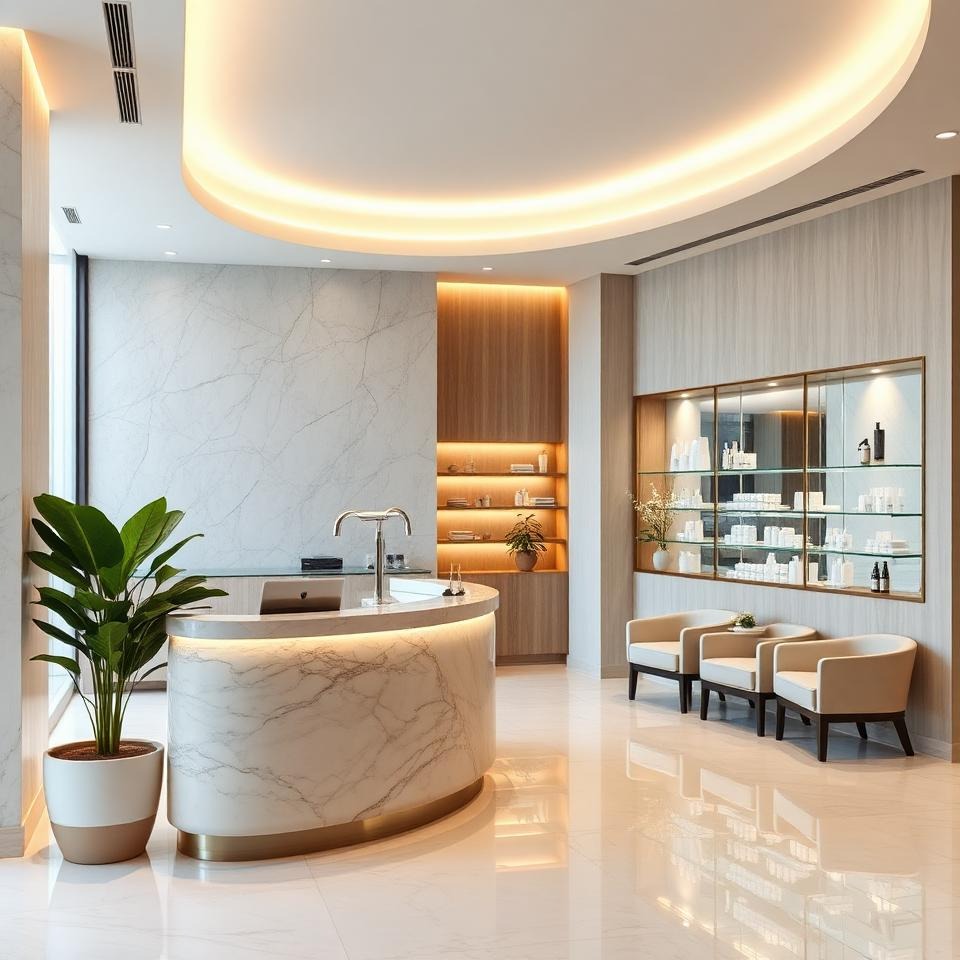 Modern medical spa interior