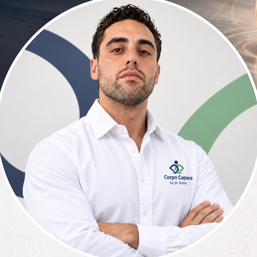 Dr. Simone Botta Lamanna, podologo e osteopata, fondatore del Metodo Corpo Capace