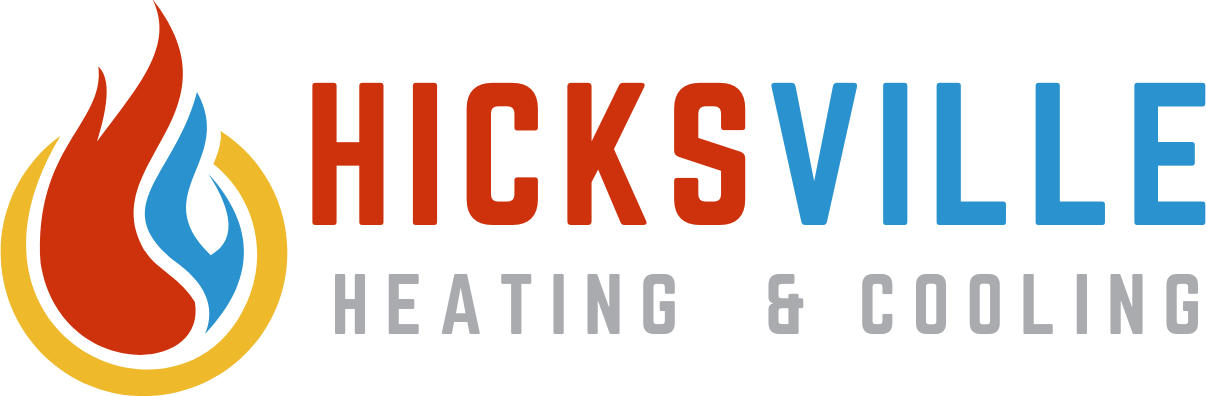 Hicksville Heating & Cooling Black Logo