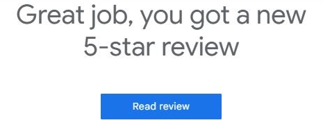 5-star review email notification