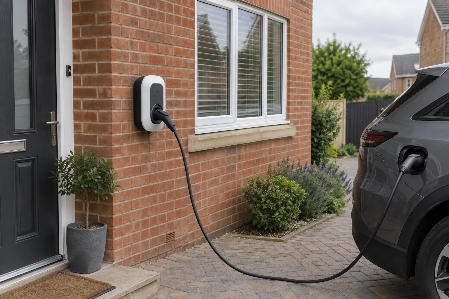 Ev driveway.