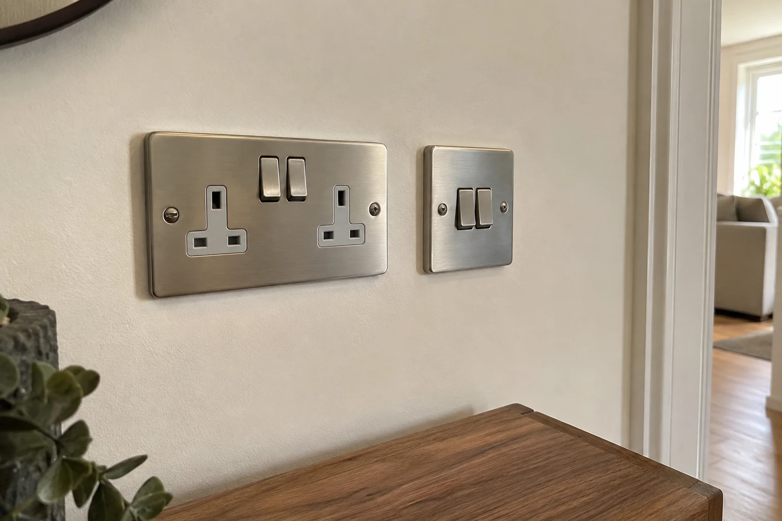 Brushed sockets.