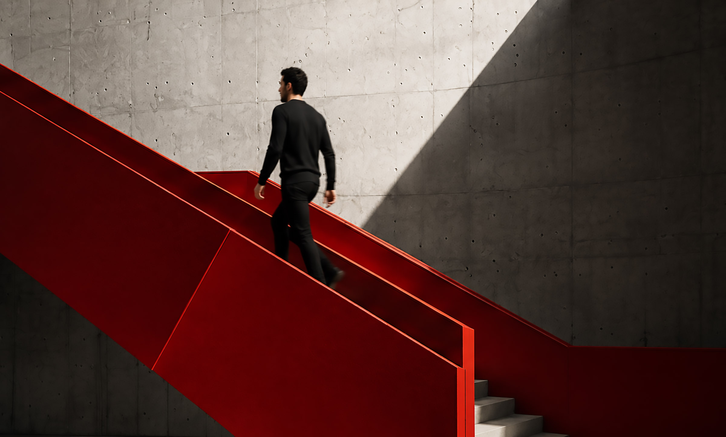 Red staircase &mdash; Red Five Academy