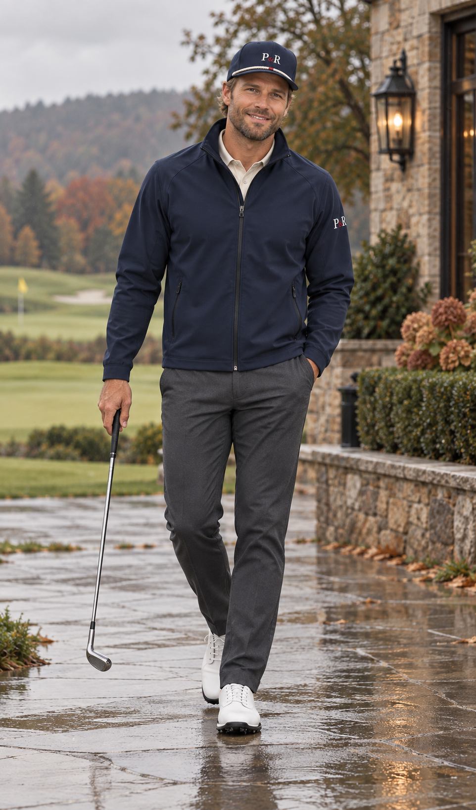 Fairway weather jacket in the rain