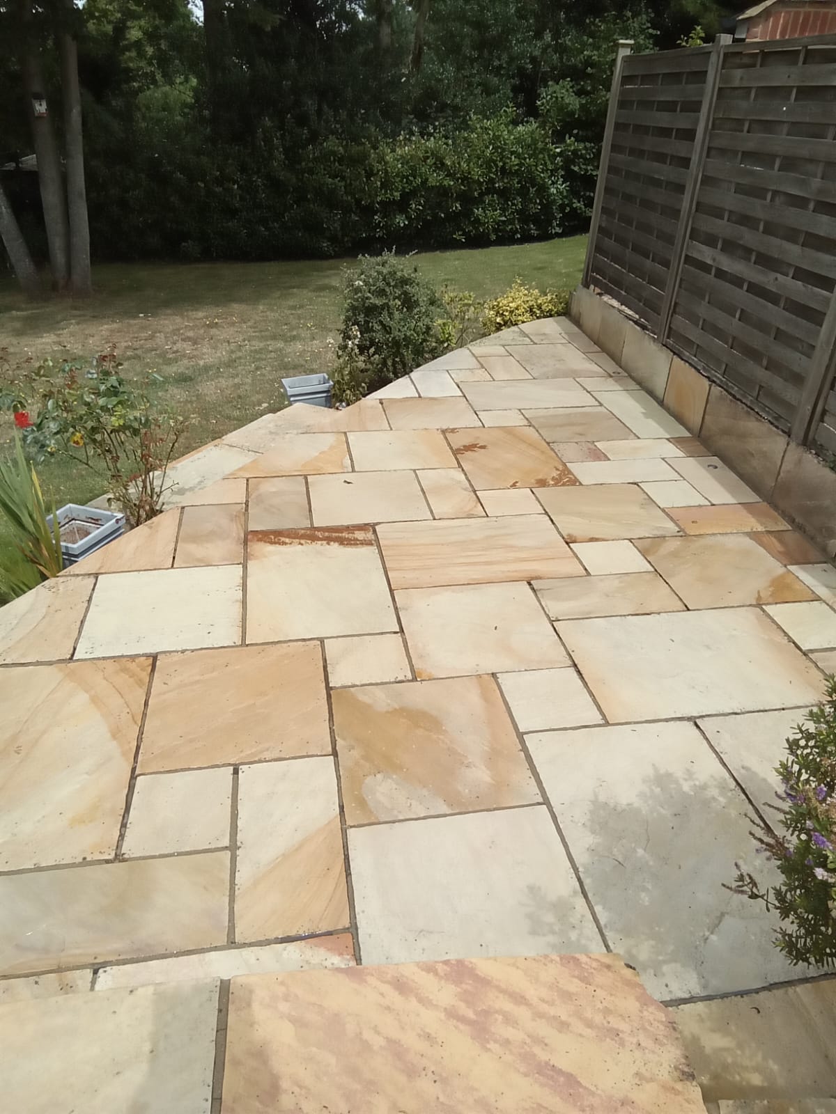 After exterior cleaning – clean and restored surfaces