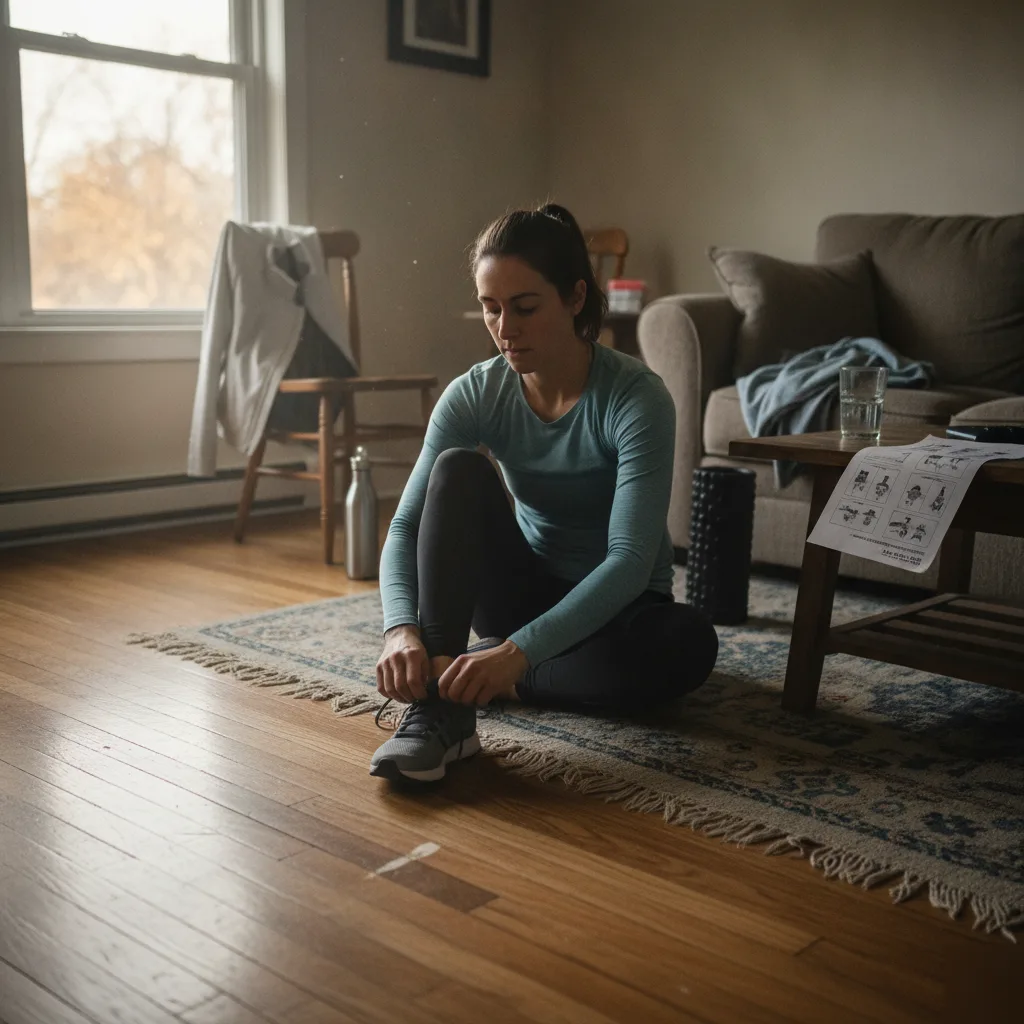 Athlete preparing to return to running after completing sports injury rehabilitation at Serenity Health & Body in Bradley, IL