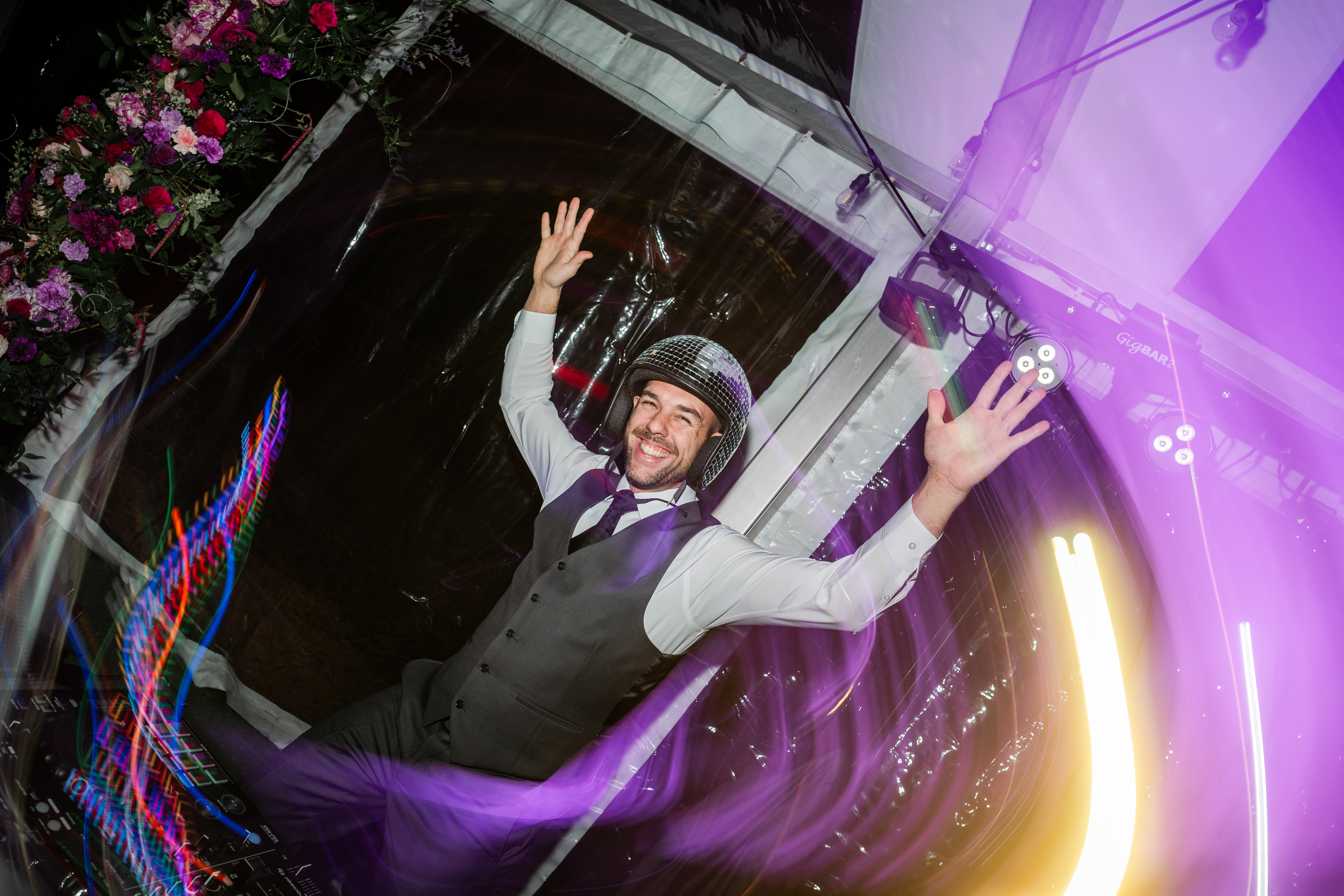 DJ A-Wall with couple