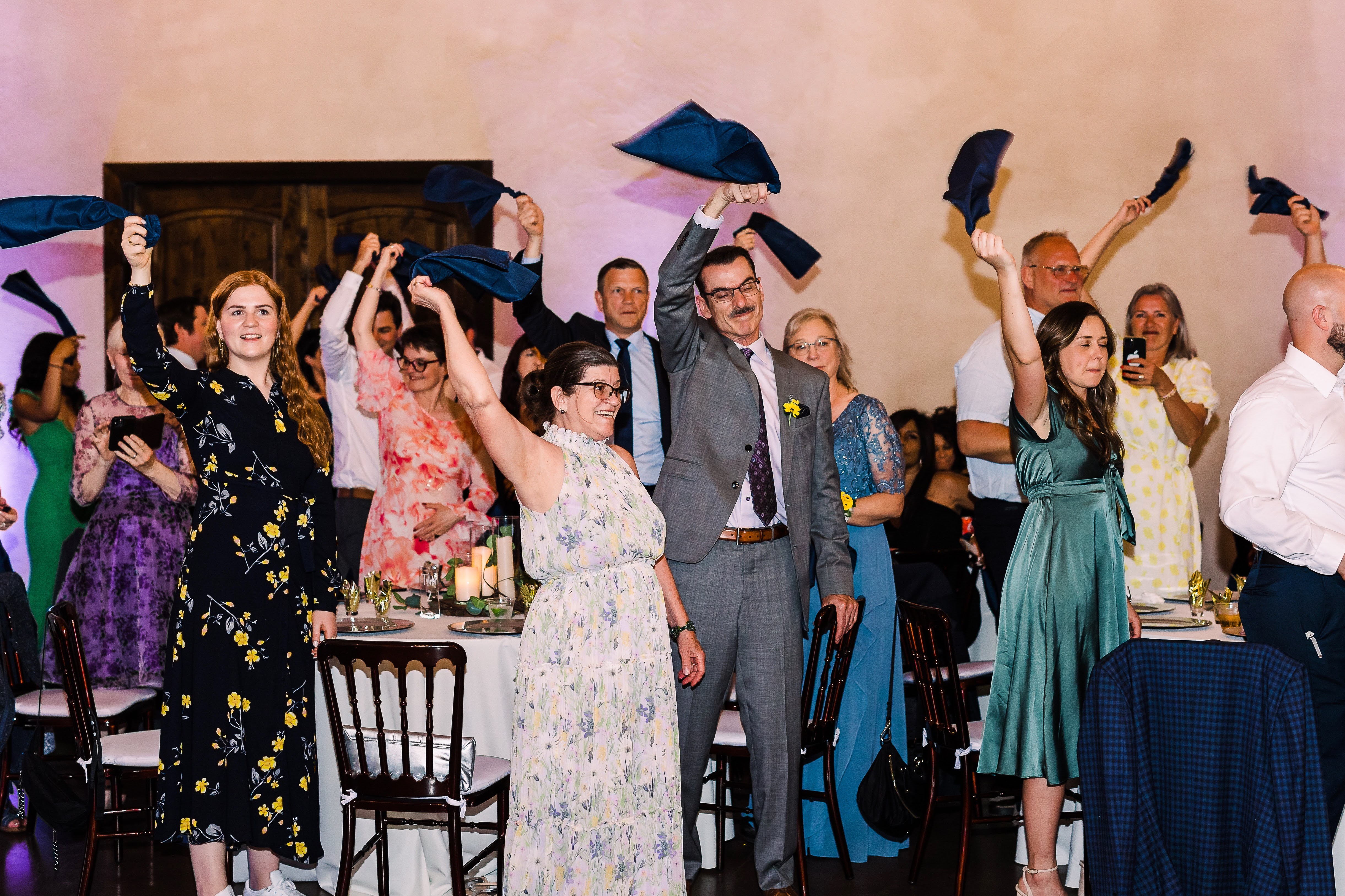 Couple grand entrance moment