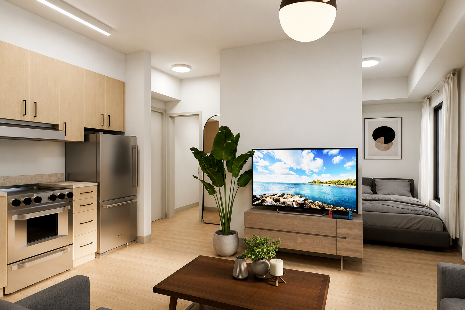 Plan B2 interior rendering