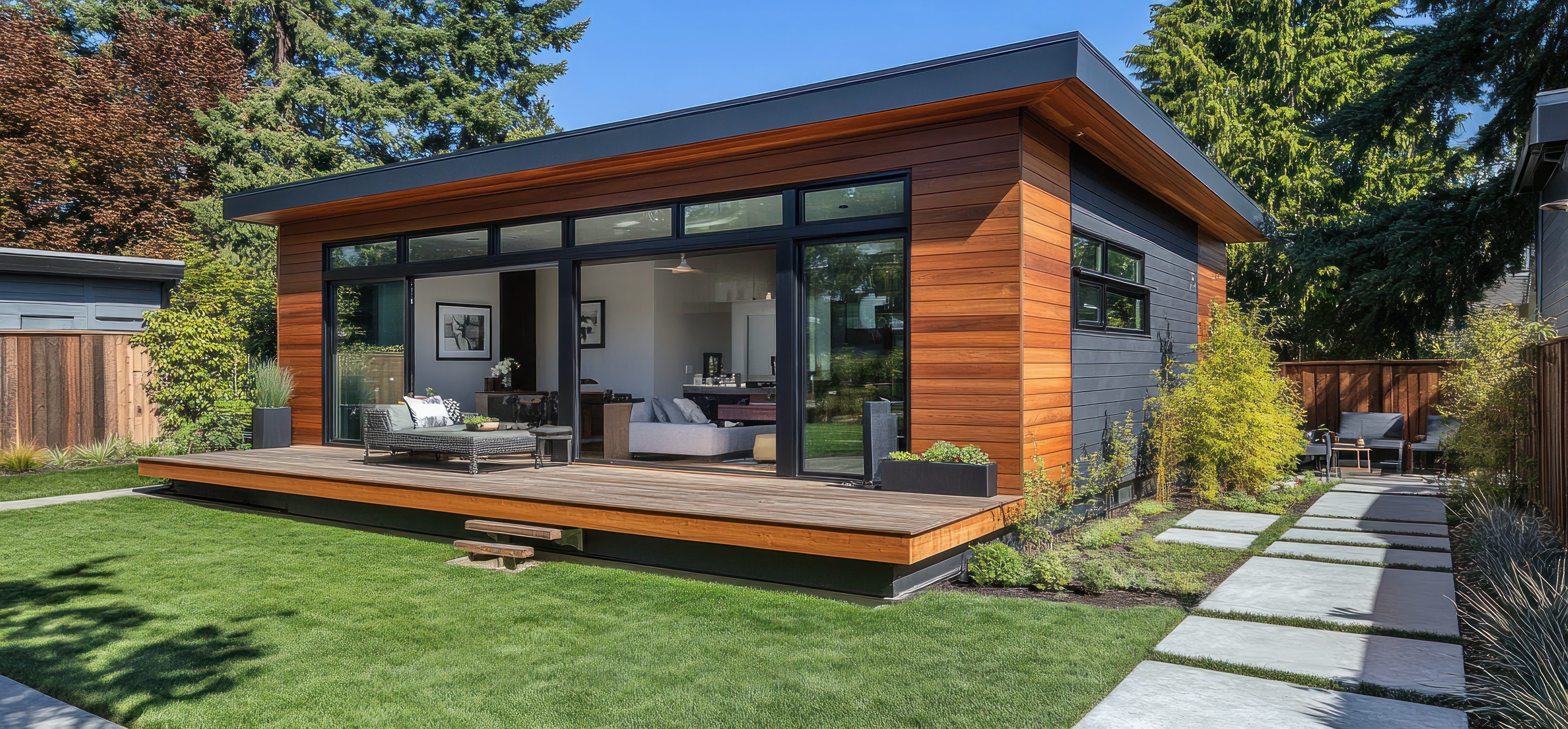 Backyard living unit built by DWD Builders