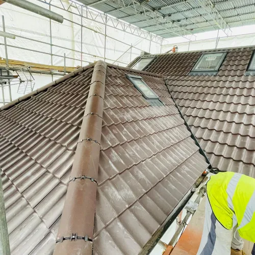 Recent roof repairs project