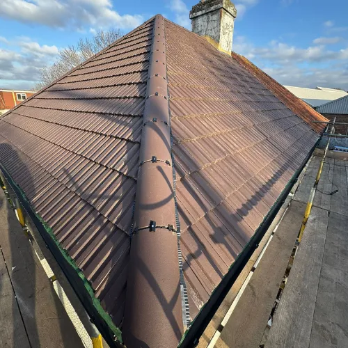 Recent roof repairs project