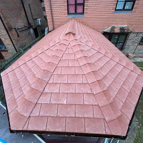 Recent roof repairs project