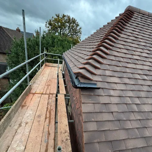 Recent roof repairs project
