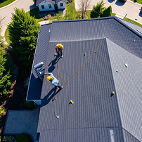 Roofing crew on jobsite