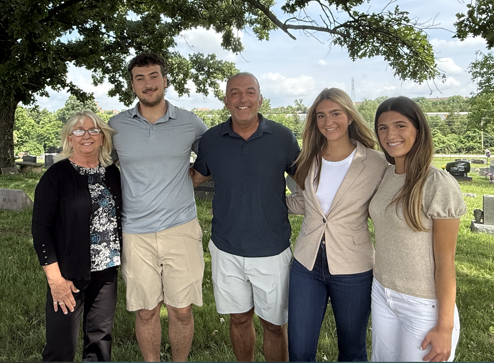 The Kagan family and Jana Harper of Gateway Family Monument Company