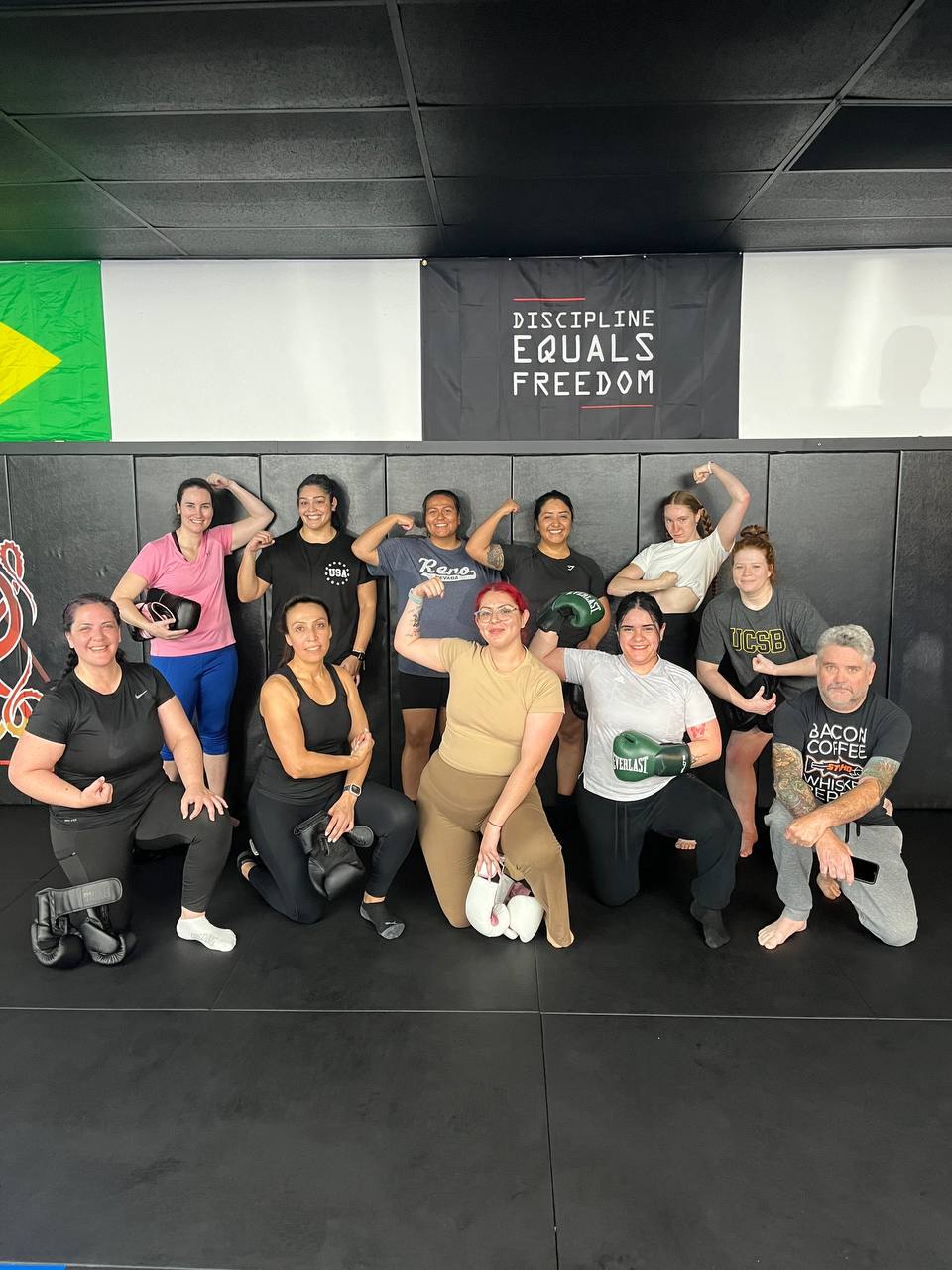 Women's kickboxing at NorCal Fitness