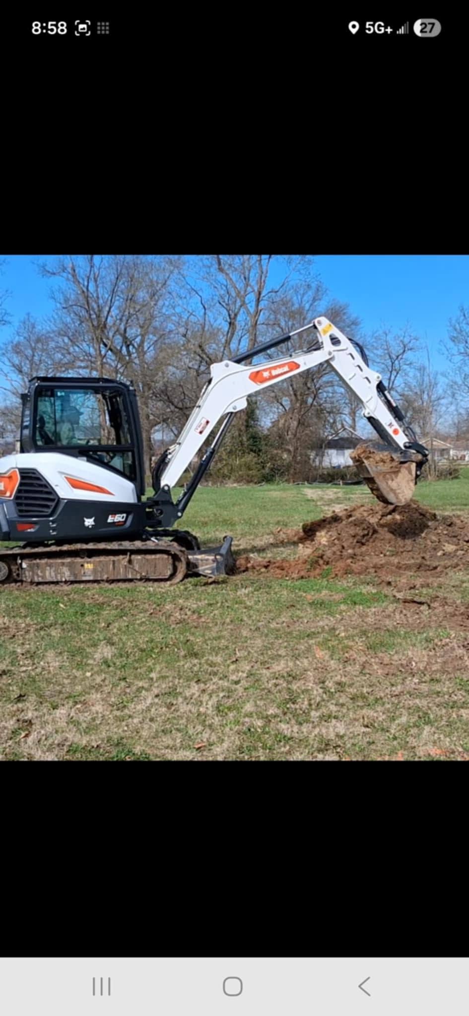 Mattingly Excavating pond and property work
