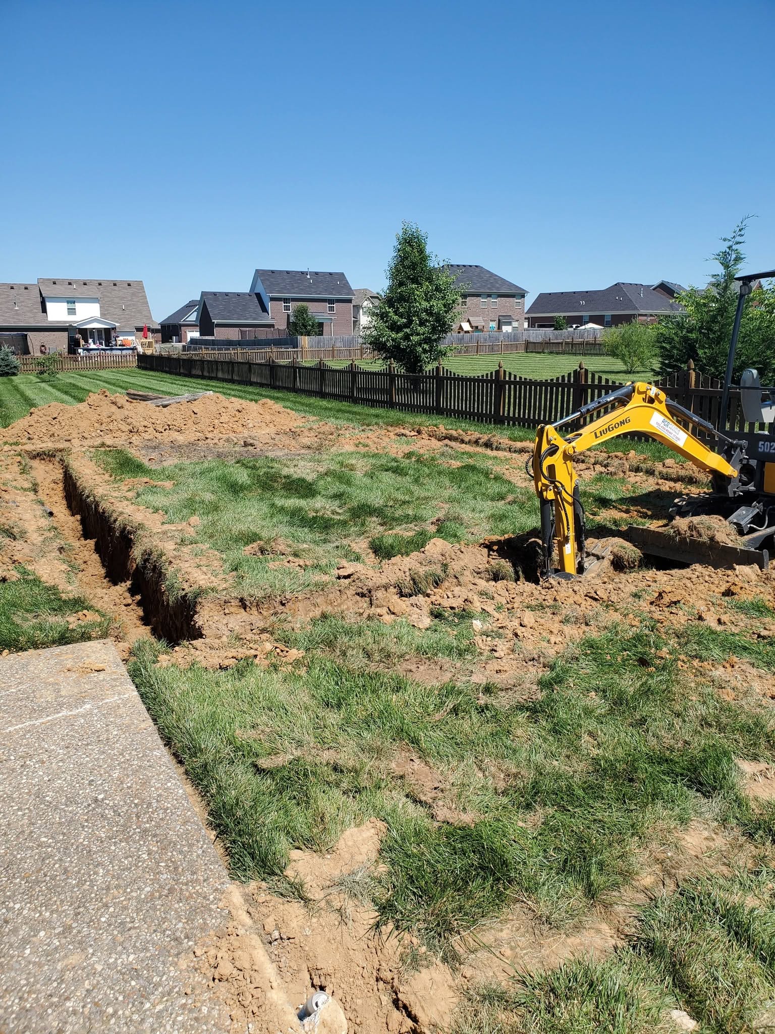 Mattingly Excavating driveway and access road