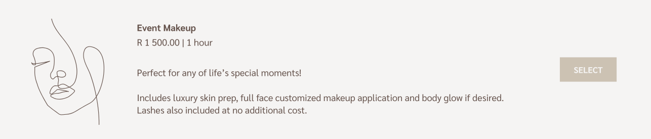 Studio Service - Event Makeup