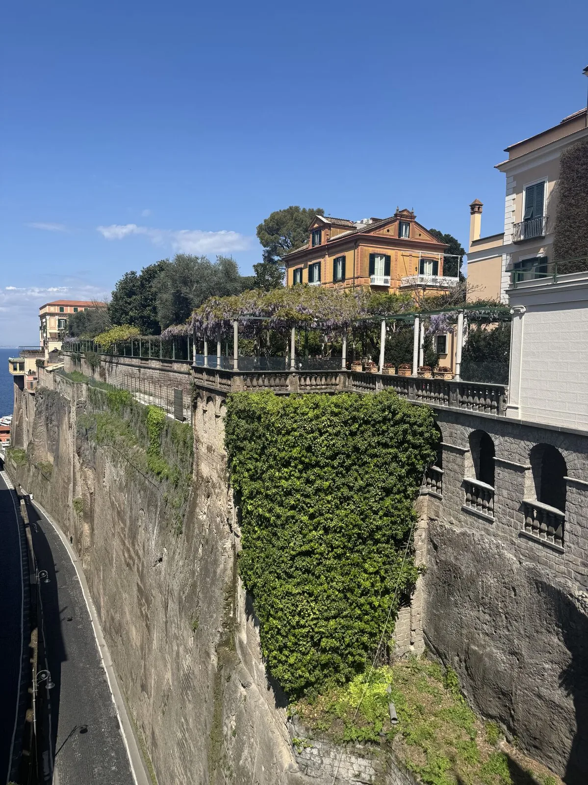 Cliffside town with wisteria — President's Club Italy