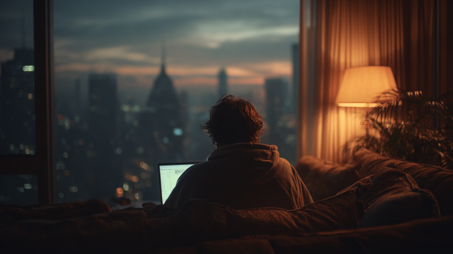 Digital nomad notarizing documents online from anywhere using remote online notary service Digital nomad notarizing documents online from anywhere using remote online notary service