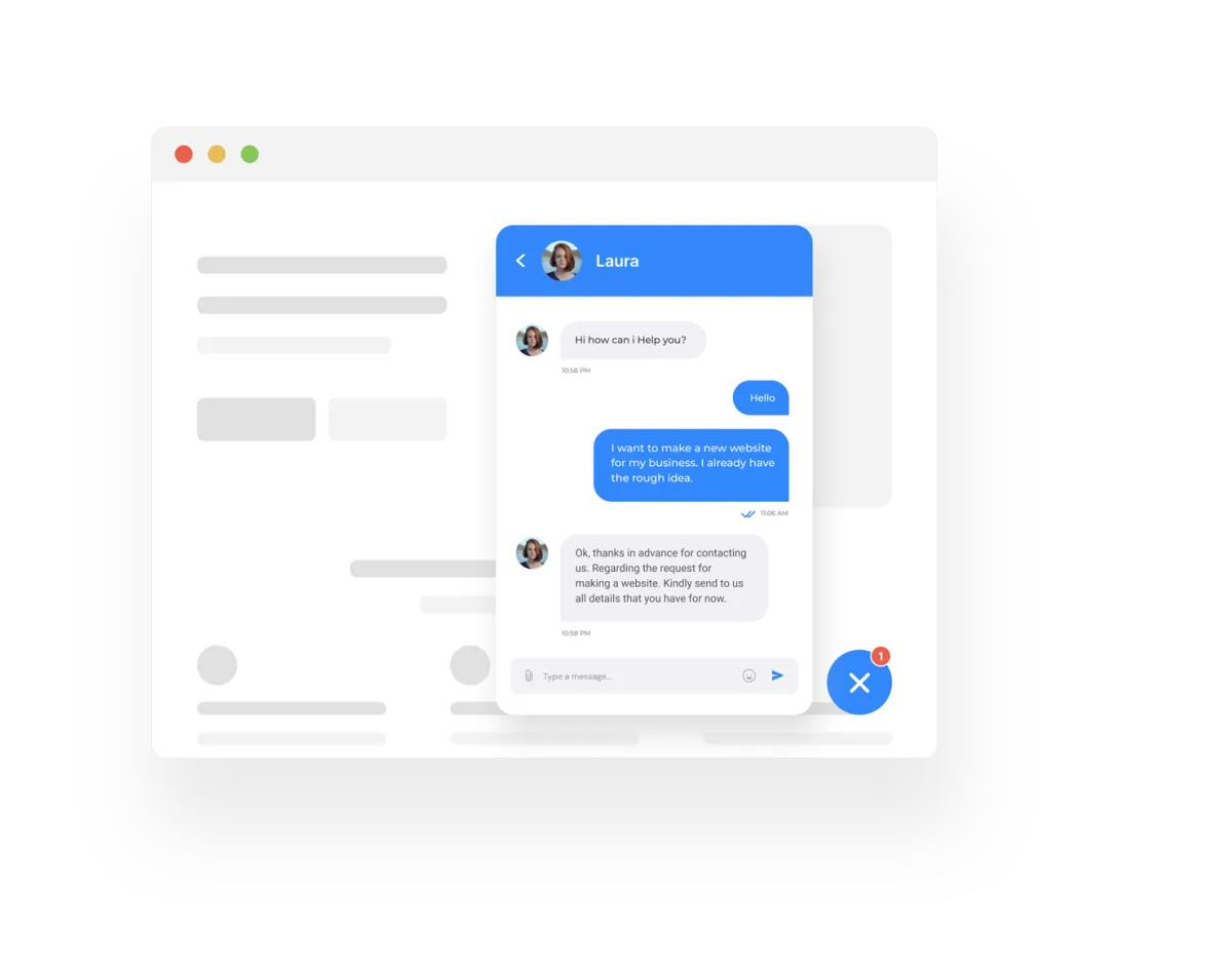 Convert web visitors into leads