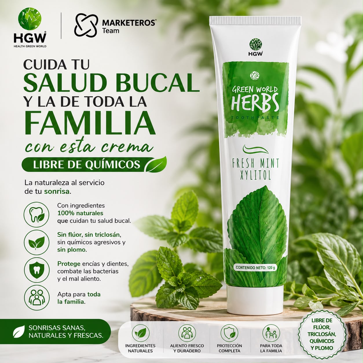 Crema Dental Herbs