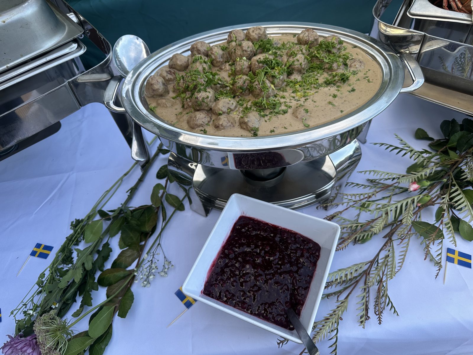 Swedish meatballs with lingonberry