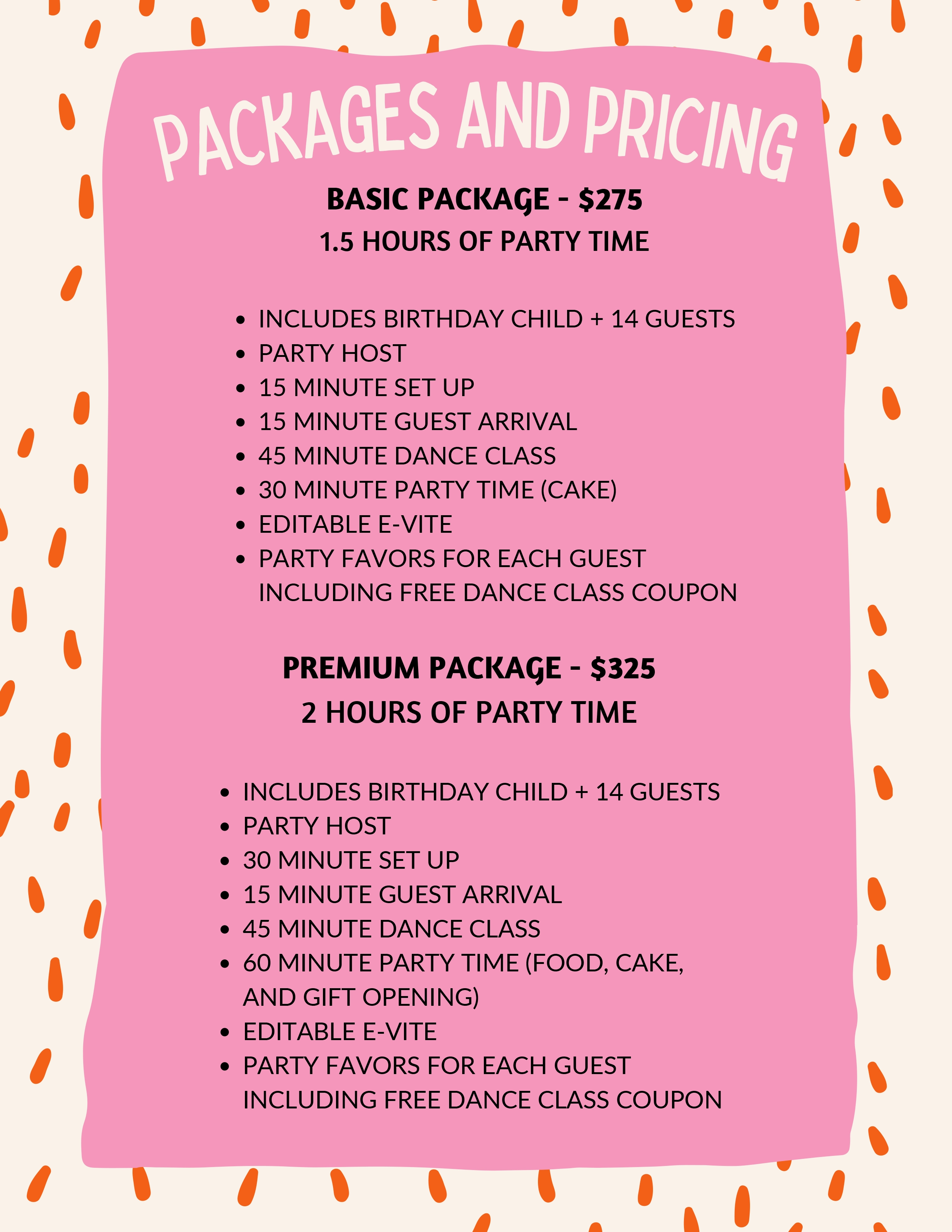 Birthday Party Details 2